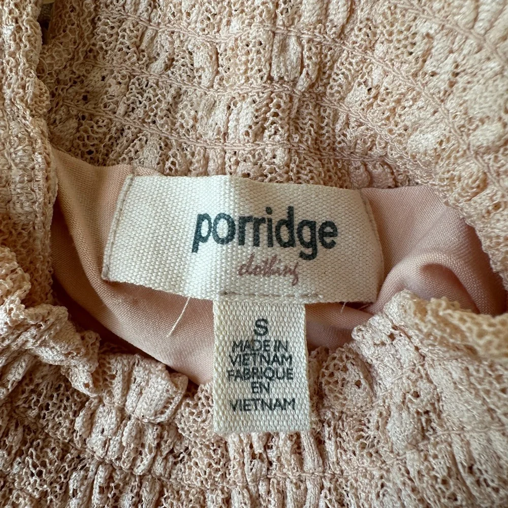 Anthropologie Porridge Sheer Lace Womens Blouse Small Romantic Victorian Poet - Picture 5 of 9
